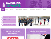 Tablet Screenshot of carolinaicepalace.com